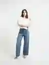  Camisa Cielo Crudo Puro Claro Mujer Talla S Naf-Naf 