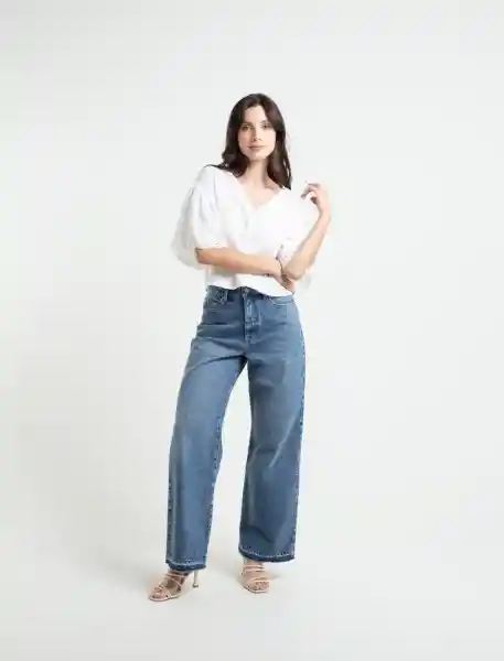  Camisa Cielo Crudo Puro Claro Mujer Talla S Naf-Naf 