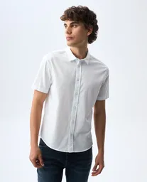 Camisa Hombre Blanco Talla M 811G000_BLA110601 Americanino