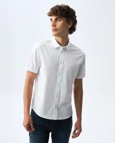 Camisa Hombre Blanco Talla M 811G000_BLA110601 Americanino