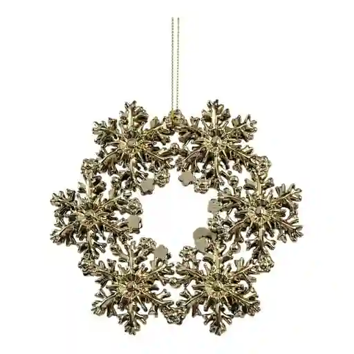 Adorno Copos de Nieve Dorado 1304201061 Finlandek