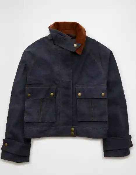 Chaqueta Mujer Azul Talla LARGE 3753540 American Eagle