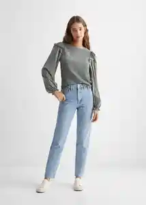 Jean Mom Fit Tejano Claro Talla 22 Teen Niñas Mango