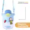 Botella de Plástico de Con Correa Snoopy Azul 550 mL Miniso