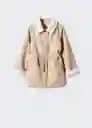 Abrigo Dina5 Arena Talla 10 Niña Mango