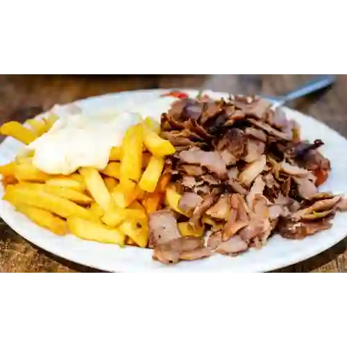 Plato de Shawarma Mixto