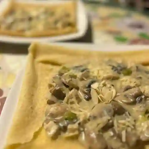 Crepe Pollo y Champiñones