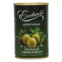 Excelencia Aceitunas Verdes Hierbas