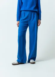 Pantalón Mix Mujer Azul Victoria Oscuro Talla 10 039F306 Naf Naf
