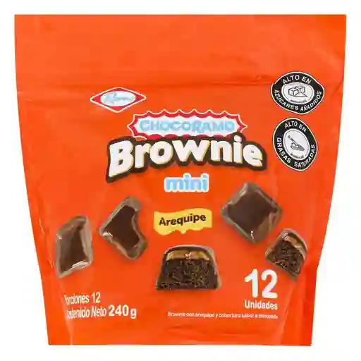 Chocoramo Brownie Mini Arequipe Cobertura Chocolate