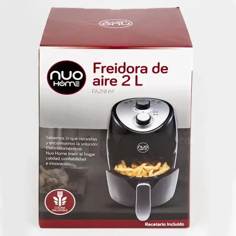 Nuo Home Freidora Aire Negra 2 L A2Nhm