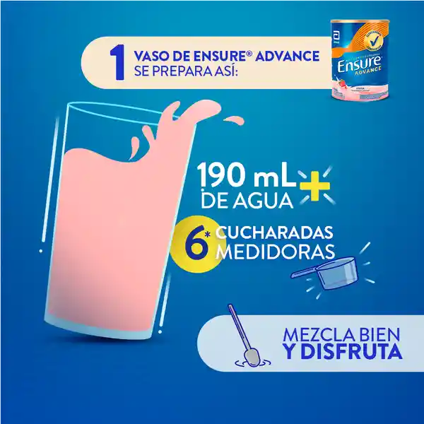 Ensure Advance Fresa Con Proteína + Hmb Polvo