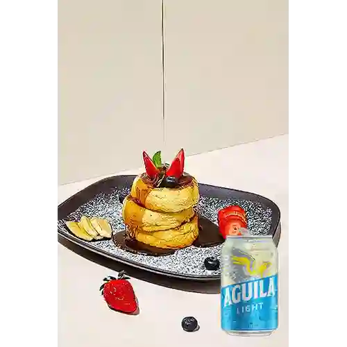 Combo Pancakes + Cerveza Aguila Light Lta 330ml