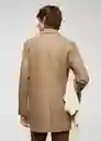 Abrigo Hake Camel Talla M Hombre Mango