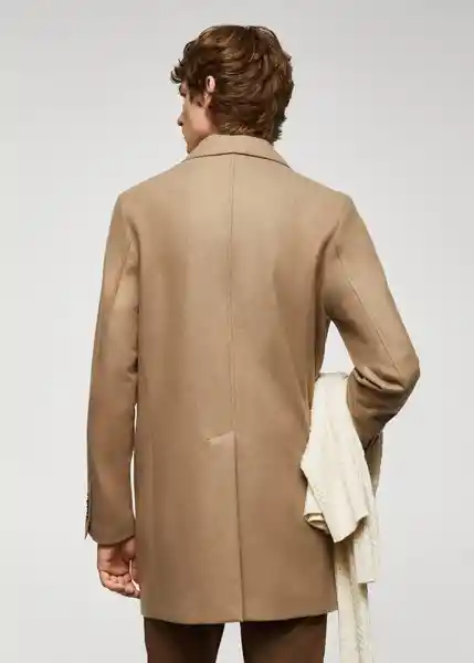 Abrigo Hake Camel Talla M Hombre Mango