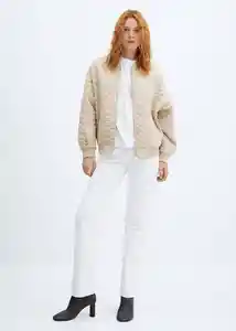 Chaqueta Colchi Verde Talla L Mujer Mango