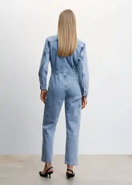 Enterizo Mono Minime Tejano Medio Talla 24 Mujer Mango