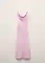 Vestido Hanoi Rosa Pastel Talla S Mujer Mango