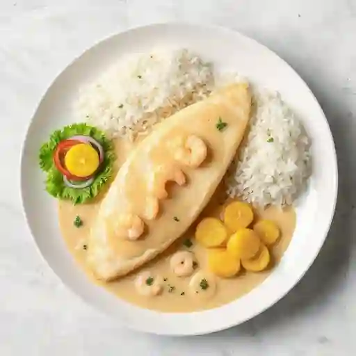 Filete en Salsa Camarón