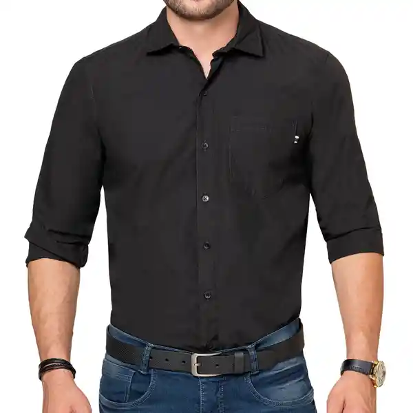 Croydon Camisa Javier Hombre Negro Talla M