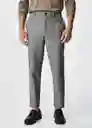 Pantalón Bologna Gris Oscuro Vigore Talla 46 Hombre Mango