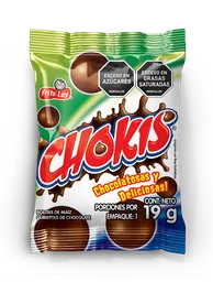 Chokis Bolita de Maíz Con Cubierta de Chocolate 19 g