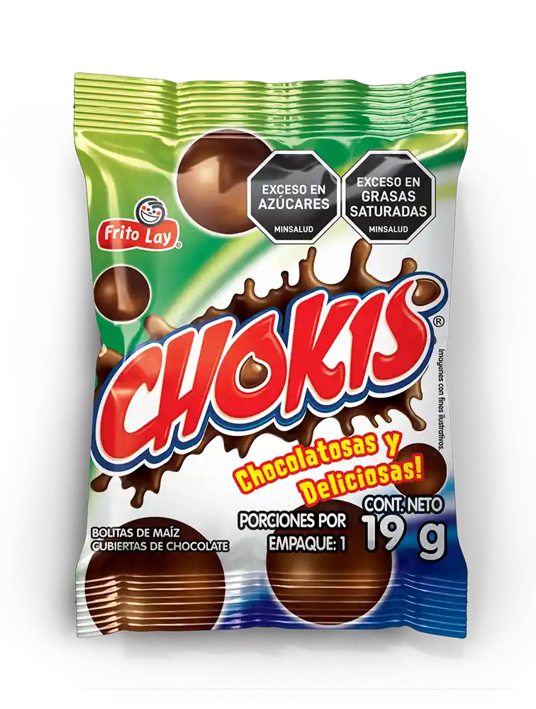 Chokis Bolitas de Maíz con Cubierta de Chocolate