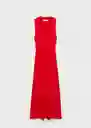 Vestido Moiso Rojo Talla S Mujer Mango