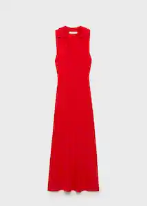 Vestido Moiso Rojo Talla S Mujer Mango