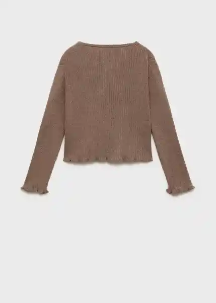 Cardigan Lyra Marron Talla 06 Niñas Mango