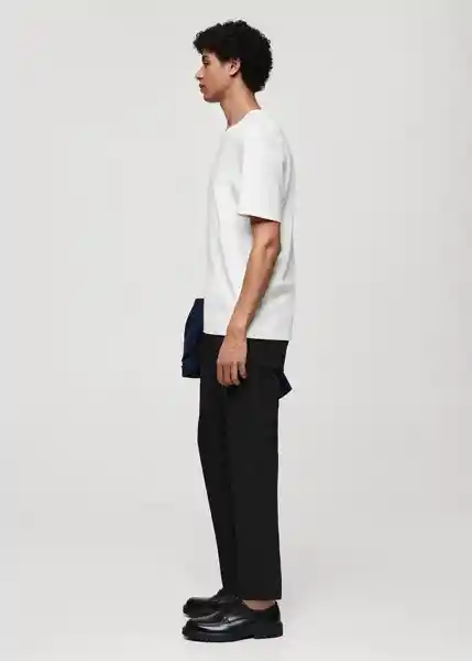 Pantalón Bologna Negro Talla 40 Hombre Mango