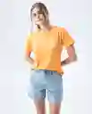  Camiseta Mujer Naranja Talla M 602E012 AMERICANINO 