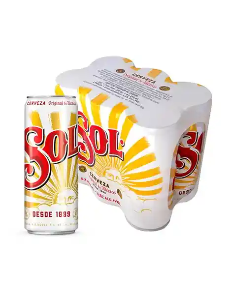 Sol Cerveza 310 mL x 6 Und