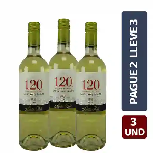 Pague 2 Lleve 3 Vinos Santa Rita 120 