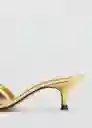Sandalias Dora Oro Talla 36 Mujer Mango