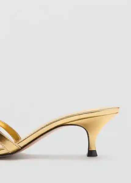 Sandalias Dora Oro Talla 36 Mujer Mango
