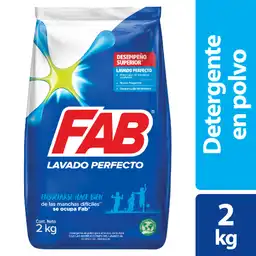 Fab Detergente en Polvo para Ropa Lavado Perfecto