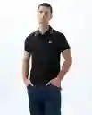 Camiseta Hombre Negro Talla L 800G001_NEG194007 Americanino