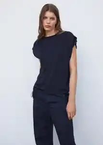 Top Malbec Navy Talla XL Mujer Mango