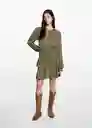 Vestido Khaki Khaki Talla 22 Teen Niñas Mango