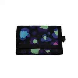Cartera Estampada de Leopardo Negro Serie Miniso