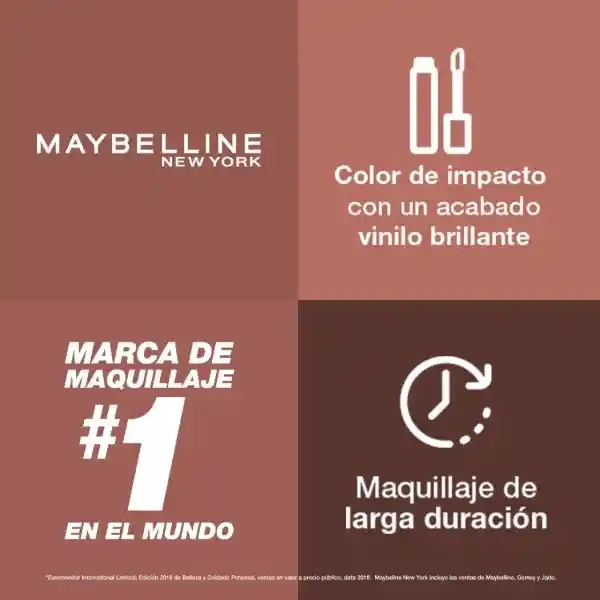 Maybelline Labial Líquido Superstay Vinyl Ink Punchy