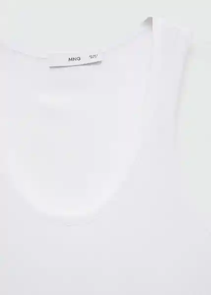 Top Bobar Blanco Talla S Mujer Mango