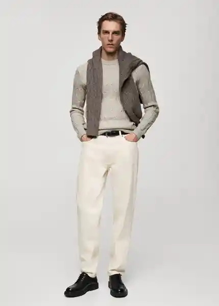 Buzo Jersey Koipe Gris Claro Vigoré Talla M Hombre Mango
