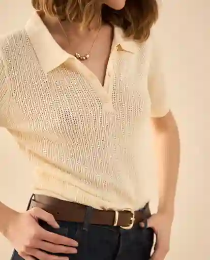 Suéter Tejido Crudo Novia Claro Talla S 662G201 Esprit