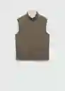 Chaleco Nadast Khaki Talla S Hombre Mango