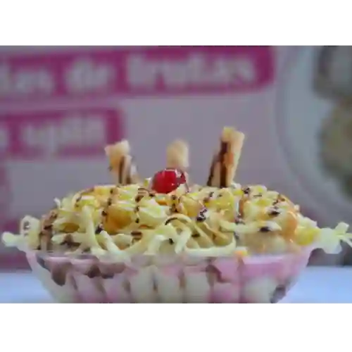 Banana split con queso