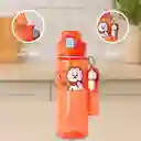 Botella Con Correa y Funda Serie Naranja 800 mL Bt21 Miniso