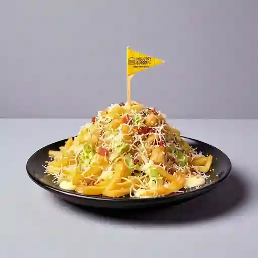 Salchipapa Pollo y Carne