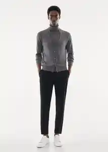 Chaleco Willyg Gris Talla L Hombre Mango